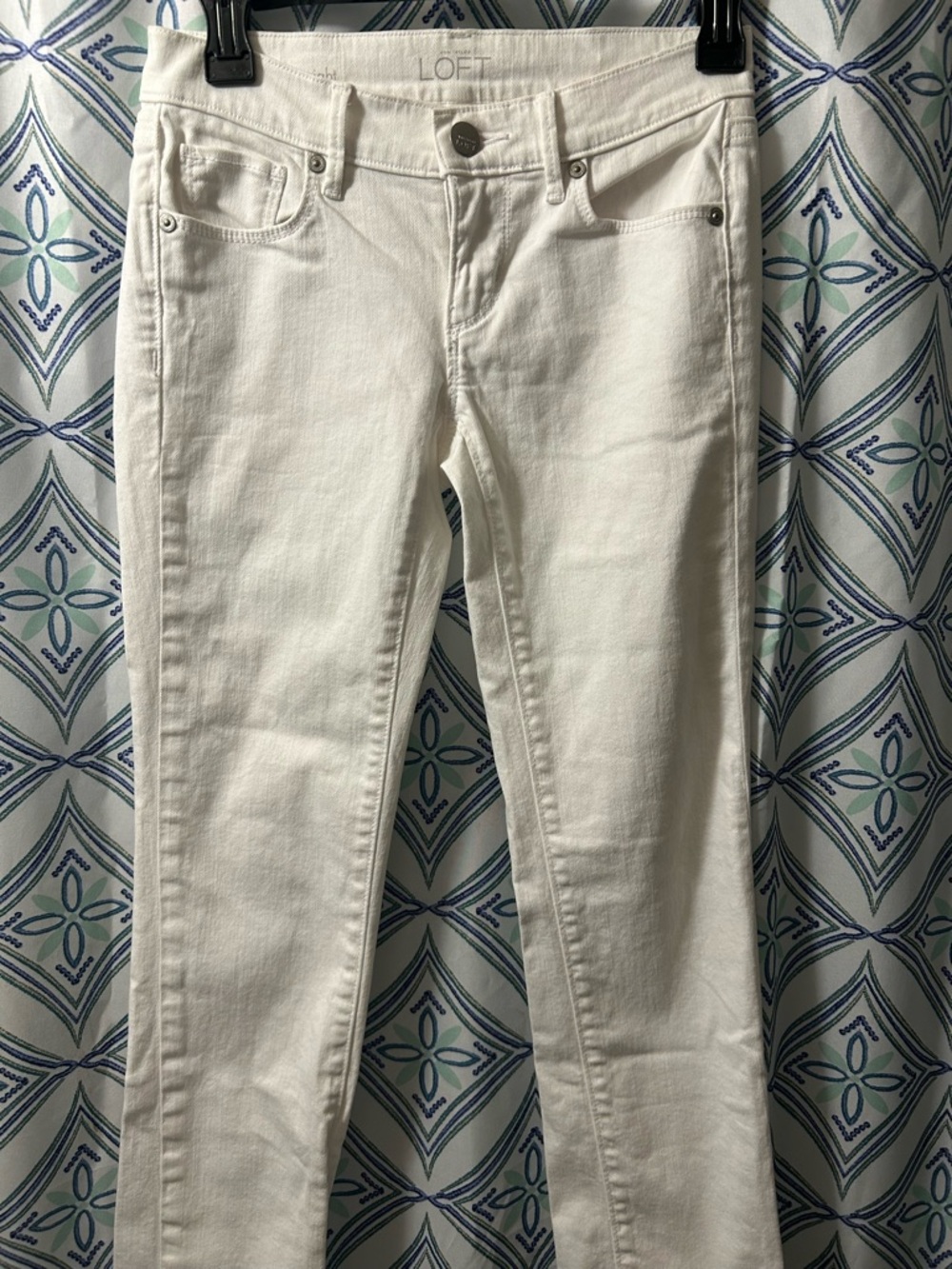 NWOT LOFT Classic White Skinny Jeans w/Adjustable Ankle Length TIMELESS!!